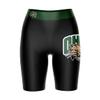 Vive La Fete Ohio University Bobcats Game Day Logo Black & Green Women's Biker Short 9" Inseam view 1