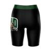 Vive La Fete Ohio University Bobcats Game Day Logo Black & Green Women's Biker Short 9" Inseam view 2