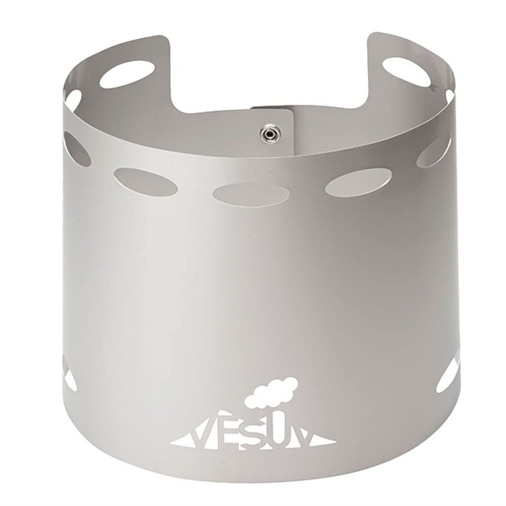 EVERNEW EBY643 Titanium VESUV Windshield/0.9L Pot for Ti U.L. Pot 900, Compatible with Car, Clear, Front Orientation