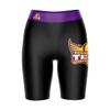 Vive La Fete Tennessee Tech Golden Eagles Game Day Logo Black & Purple Women's Biker Short 9" Inseam view 1