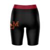 Vive La Fete Louisiana Monroe Warhawks Game Day Logo Black & Brown Women's Biker Short 9" Inseam view 2