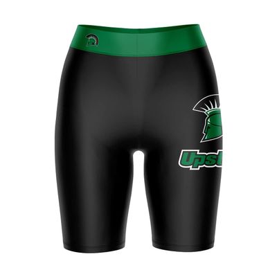 Vive La Fete USC Upstate Spartans Game Day Logo Black & Green Women's Biker Short 9" Inseam