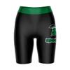 Vive La Fete USC Upstate Spartans Game Day Logo Black & Green Women's Biker Short 9" Inseam view 1