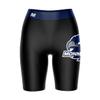Vive La Fete Monmouth Hawks Game Day Logo Black & Blue Women's Biker Short 9" Inseam view 1