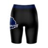Vive La Fete Monmouth Hawks Game Day Logo Black & Blue Women's Biker Short 9" Inseam view 2
