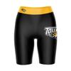Vive La Fete Towson Tigers Game Day Logo Black & Yellow Women's Biker Short 9" Inseam view 1
