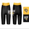 Vive La Fete Towson Tigers Game Day Logo Black & Yellow Women's Biker Short 9" Inseam view 3