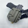 EDSC : (EDSConcealment) Tactical OWB Drop Kydex Gun Holster - Compatible with Glock All Models  No Light Option - Compatible with Optics and Raised Sights (Appendix IWB) (CarbonFiberBlack/Black) view 1