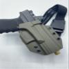 EDSC : (EDSConcealment) Tactical OWB Drop Kydex Gun Holster - Compatible with Glock All Models  No Light Option - Compatible with Optics and Raised Sights (Appendix IWB) (CarbonFiberBlack/Black) view 2