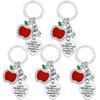5PCs Teacher Keychains Teacher Appreciation Gifts Teacher Gifts Thank You Keychains Graduation Gift For Teachers (A Great Teacher) view 1