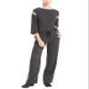Josie Natori Women's Chi French Terry Pants-Medium-H.Black view 1