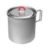 Evernew Titanium Lightweight Camping Mug Pot w/Folding Handle Set, 900ml view 1