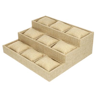 Hemobllo Watch Tray Organizer with Soft Cushion Multi-Purpose Jewelry Storage Tray for Rings and Earrings Elegant Display Case for Home and Gift