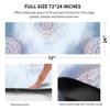nuveti Yoga Mat Print Extra Thick TPE Non Slip Fitness Exercise Mat with Carrying Bag,72"x24" Extra Thick 6MM Exercise & Workout Mat for Yoga, Pilates Fitness and Floor Exercises view 3