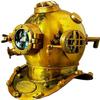 Diving Divers Antique Helmet for Scuba Diving ~ Antique Mark V Marine Scuba Divers Helmet 18" - Home Office Decorative view 1