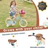 Petimini 14 Inch Little Kids Bike for Age 3 4 5 Years Old Girls Retro Vintage Style Bicycles with Basket Training Wheels and Bell, Mint Green view 4