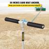 VEVOR Sand Anchor, 36" Length Auger to The Beach and Sandbar, 316 Stainless Steel Screw Anchor w/Removable Handle, Bungee Line & Carry Bag, for Jet Ski PWC Pontoon Kayak view 2