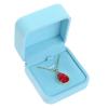 WEIXINDIY Velvet Necklace Pendant Gift Box Jewelry Box Jewelry Display 2.8 x 2.8 x 1.6 inches (Blue) view 2