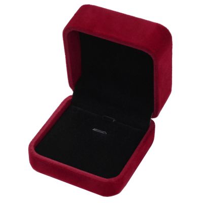 WEIXINDIY Velvet Necklace Pendant Gift Box Jewelry Box Jewelry Display 2.8 x 2.8 x 1.6 inches (Wine)