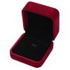 WEIXINDIY Velvet Necklace Pendant Gift Box Jewelry Box Jewelry Display 2.8 x 2.8 x 1.6 inches (Wine) view 1