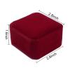 WEIXINDIY Velvet Necklace Pendant Gift Box Jewelry Box Jewelry Display 2.8 x 2.8 x 1.6 inches (Wine) view 3
