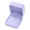 WEIXINDIY Velvet Necklace Pendant Gift Box Jewelry Box Jewelry Display 2.8 x 2.8 x 1.6 inches (Purple) view 1