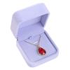 WEIXINDIY Velvet Necklace Pendant Gift Box Jewelry Box Jewelry Display 2.8 x 2.8 x 1.6 inches (Purple) view 2