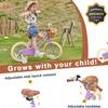 Petimini 14 Inch Little Kids Bike for Age 3 4 5 Years Old Girls Retro Vintage Style Bicycles with Basket Training Wheels and Bell, Purple view 4