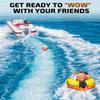 Swonder 3 Person Towable Tube for Boating with Sit & Kneel Positions, Heavy Duty 3 Rider Water Tubes for Boats to Pull for Youth Adult Watersports view 4