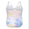 Girls One Piece Swimsuits Hawaiian Floral Bathing Suit for Kids Swimwear Light Blue Tie Dye Size 6/6X view 2