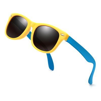 JASPIN Kids Polarized Sunglasses TPEE Rubber Flexible Frame for Boys Girls Age 3-9, 100% UV Protection. Toddler Sunglasses