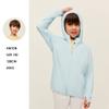 Kid's UPF 50+ Sun Protection Jacket Hooded Shirt with Pockets for 9-11 Years Boys and Girls Running Hiking Gray 140cm view 3