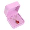 WEIXINDIY Velvet Necklace Pendant Gift Box Jewelry Box Jewelry Display 2.8 x 2.8 x 1.6 inches (Pink) view 2