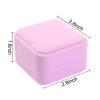 WEIXINDIY Velvet Necklace Pendant Gift Box Jewelry Box Jewelry Display 2.8 x 2.8 x 1.6 inches (Pink) view 3