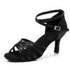 MSMAX Women Black Latin Dancing Shoes High Heel Character Ballroom Dance Shoe for Women 10 M US Women view 1