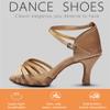 MSMAX Women Black Latin Dancing Shoes High Heel Character Ballroom Dance Shoe for Women 10 M US Women view 2