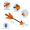 Zing Air Hunterz Wrist Bow - Includes 1 Wrist Bow and 3 Suction Cup Arrows, Launches Arrows Up to 45 ft (Orange) view 3