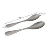 RISON Titanium 2PCS Ultra Light Silver Spoon and Spork for Camping Backpacking Hiking Fishing or any other Outdoor Activities view 4