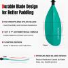 WONITAGO Kayak Paddle Carbon Fiber Shaft and Reinforced Nylon Blade, Adjustable Kayaking Oars, 3 Piece, 230-250 cm/90-98 Inches, Teal view 4