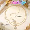 Brishow Rhinestone Gold Head Chain Jewelry for Women Bridal Forehead Headpiece for Wedding view 3