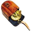 Antique Brass Sundial Compass Push Button Compass Handmade Marine Pocket Compass Nautical Brass Sundial Antique Compass Handmade Marine Pocket Compass Decor 3 Inches by Allorytech view 4