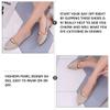 1Pair Pearl Pumps Women Bedroom Decor Flat Sandals Slip on Shoes wall Clock Flat Single Shoes Black Silver Pointed Toe Heels Pointy Walking Women's Summer view 3