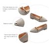 1Pair Pearl Pumps Women Bedroom Decor Flat Sandals Slip on Shoes wall Clock Flat Single Shoes Black Silver Pointed Toe Heels Pointy Walking Women's Summer view 4