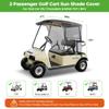 10L0L Golf Cart Sun Shade Cover for Club Car DS Precedent & EZGO TXT RXV, Superior UV Heat Blocking Polyester Mesh Canopy Cover, Durable & Easy Install (Roof Size:59" L X 41" W) view 2