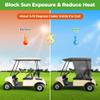 10L0L Golf Cart Sun Shade Cover for Club Car DS Precedent & EZGO TXT RXV, Superior UV Heat Blocking Polyester Mesh Canopy Cover, Durable & Easy Install (Roof Size:59" L X 41" W) view 3