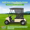 10L0L 2 Passenger Golf Cart Sun Shade Cover for Club Car DS & EZGO TXT - Foldable UV Protection Cover Heat Blocking Design, Black view 2