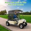 10L0L 2 Passenger Golf Cart Sun Shade Cover for Club Car DS & EZGO TXT - Foldable UV Protection Cover Heat Blocking Design, Black view 3