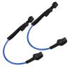 Alvinlite Surf Leash, 2PCS Surf Board Leg Rope 2228 inch Adjustable Straight Surfboard Leash for Shortboard Fishboard (Blue) view 4