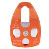 Alvinlite Climbing Pulley, 30KN Fixed Aluminum Side Plate Rope Pulleys Orange Single Sliding Side Plate for Climbing Aloft Work view 1