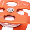 Alvinlite Climbing Pulley, 30KN Fixed Aluminum Side Plate Rope Pulleys Orange Single Sliding Side Plate for Climbing Aloft Work view 2